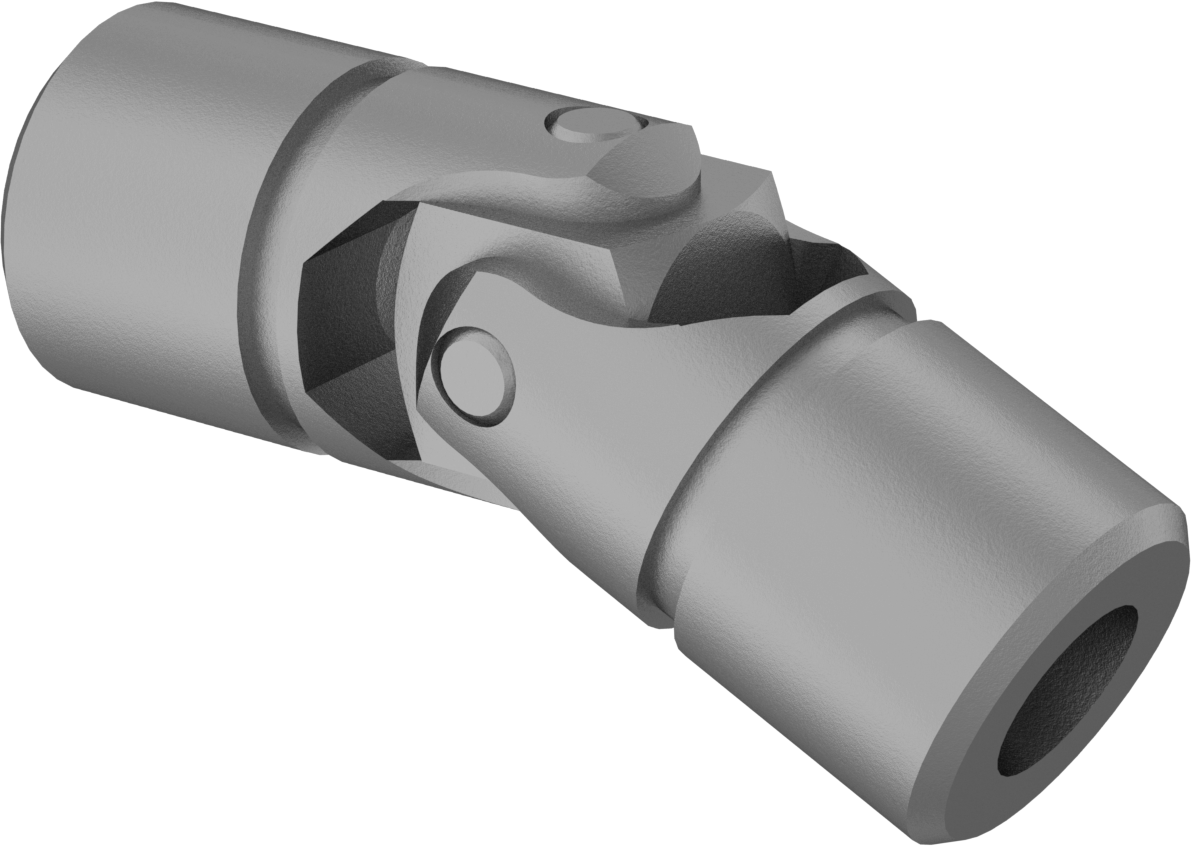 Tek U-Mafsal, Pim ve Blok, 16 mm x 20 mm Çap x 1-1/16" Derinlikli Mil — Pim ve Blok, Yaylı Pim, Tekli
