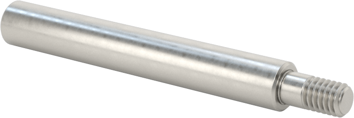 Dişli Doğrusal Hareket Mili, Dişli x Düz Uçlar, 52100 Çelik, 6 mm Çap, 50 mm Uzunluk