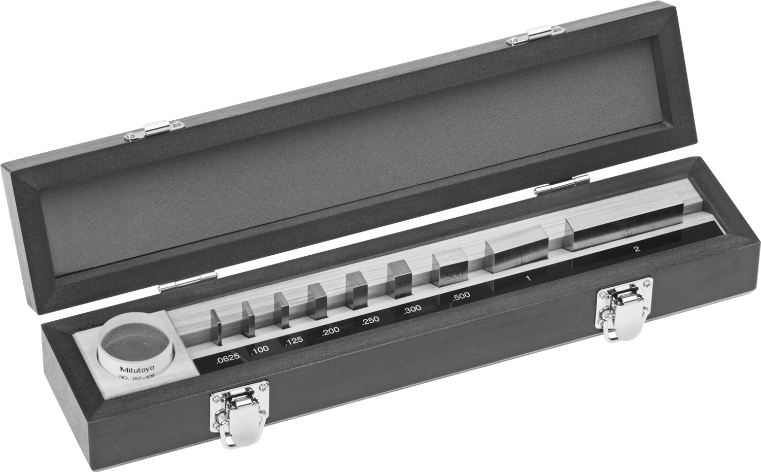 Mitutoyo Ölçü Bloğu Seti, Model #516-931-26, Optik Düzlüklu 9 Parça, AS-1 Sınıfı — Dikdörtgen, 9, AS-1