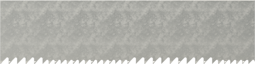 Titreşim Sönümleyici Uzun Ömürlü Şerit Testere Bıçağı, 3/4" Genişlik x 0.035" Kalınlık, 60 inç Uzunluk, 10-14 Diş/İnç