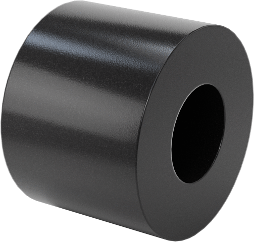 LDPE Dişsiz Ara Parça, 1/4" Dış Çap, 3/16" Uzunluk, 4 Numaralı Vida Boyutu için