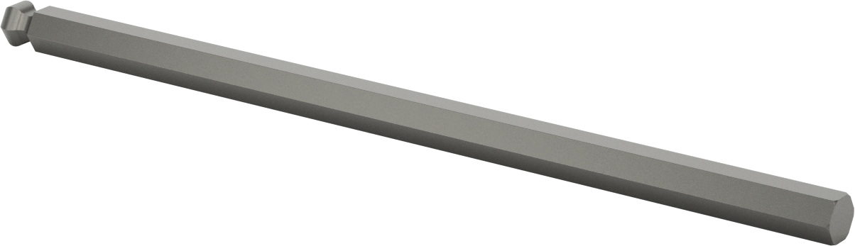 Bilyalı Uçlu Tornavida Mili, 14 mm Altıgen Ölçü, 12-1/2" Toplam Uzunluk