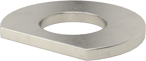 Klipsli Pul, 18-8 Paslanmaz Çelik, 8 numaralı vida boyutu için, 0.173" İç Çap, 0.375" Dış Çap — 0.375", 18-8 Stainless Steel, Stainless S…