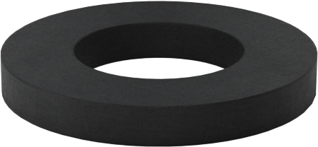 Sert Fiber Pullar, 10 Numaralı Vida Boyutu için, 0.203" İç Çap, 0.375" Dış Çap