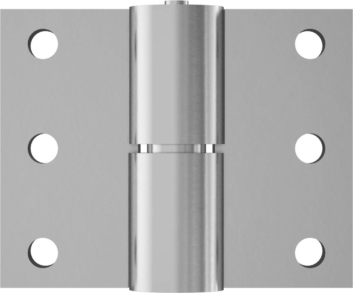 Ayarlanabilir Ağır Hizmet Menteşesi, Delikli, 304 Paslanmaz Çelik, Sağ Taraf Montajı — 4,000 lb., 304 Stainless Steel, Stainless Steel, D…