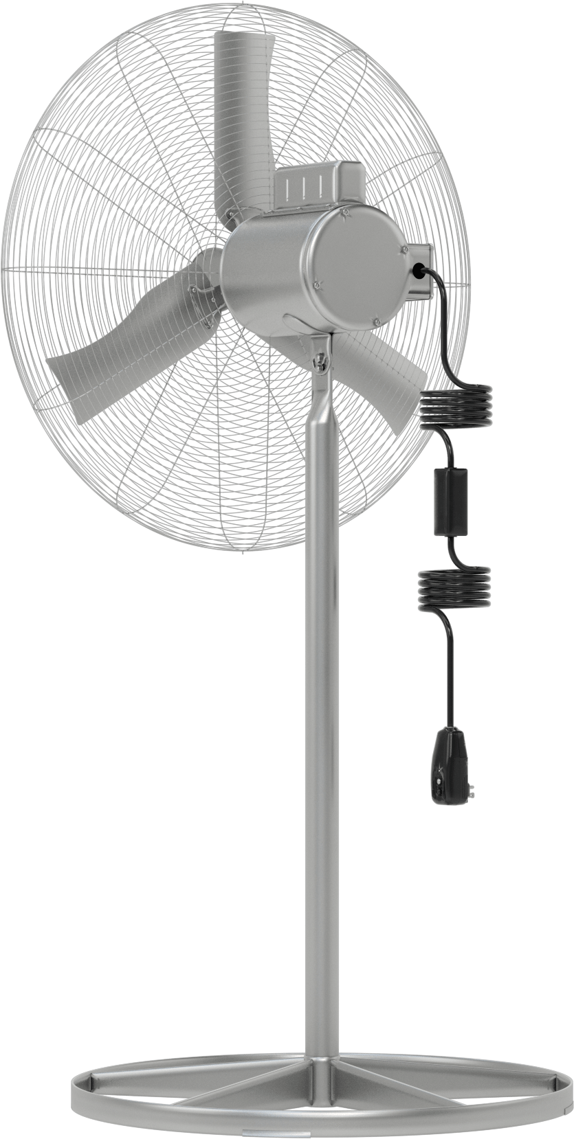 Yıkanabilir Fan, Kaide, 120/230V AC, Üç Uçlu Fiş, 30" Bıçak Çapı