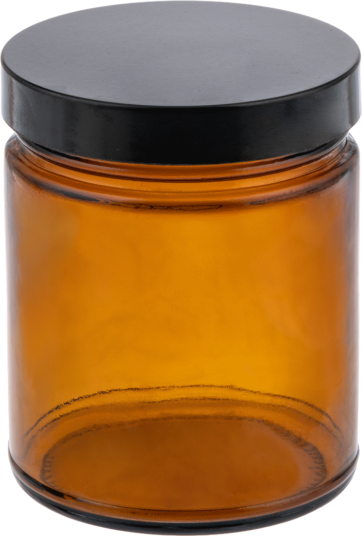 Kehribar Rengi Cam Kavanoz, Kaplamalı Kağıt Conta, 8 FL oz/235 ml Kapasite — Glass, Paper, Phenolic, Plastic, Soda-Lime Glass, 8 fl. oz.,…