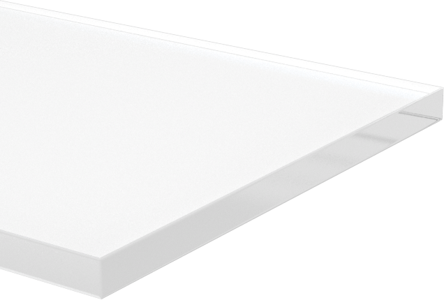 Şeffaf Çizilmeye ve UV'ye Dayanıklı Döküm Akrilik Çubuk, 1" Genişlik x 1/16" Kalınlık