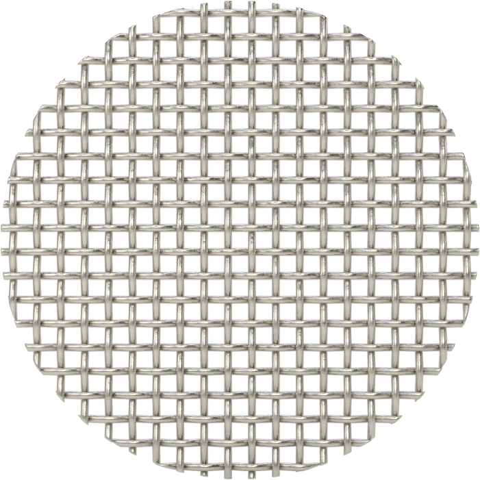 304 Paslanmaz Çelik Filtre Ağ Diskleri, 1/2" Çap, 20 x 20 Mesh Boyutu