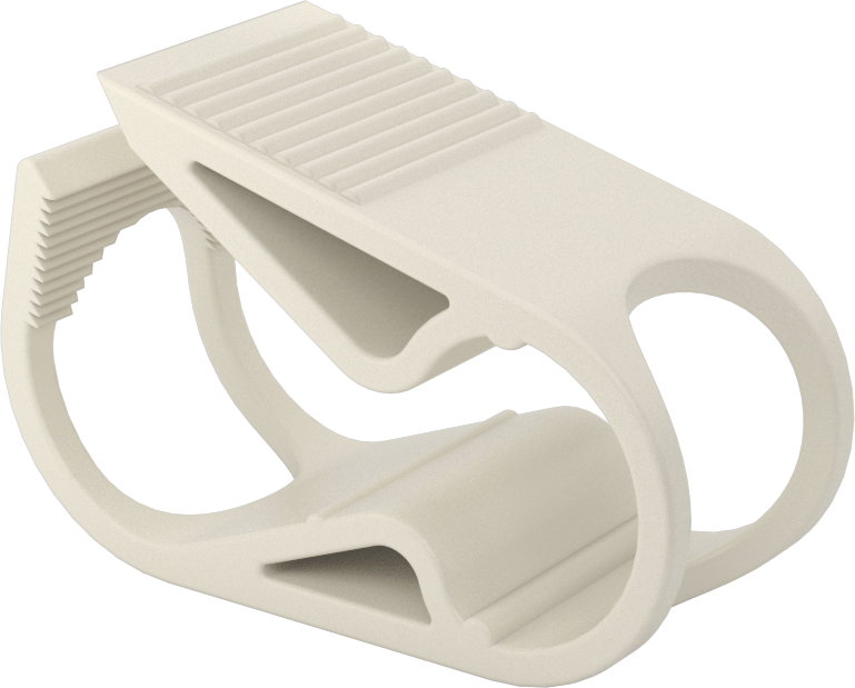 Temassız Akış Ayar Valfi, Tırnaklı Tutamak, Polyester Plastik, 3/32" ila 3/4" Boru Dış Çapı için — Boru, Kelepçe, Plastic, Polyester Plastic