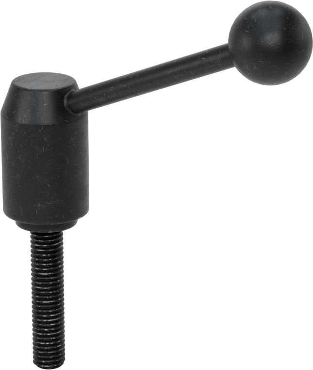 Çelik Ayarlanabilir Tutamak, 1/2"-13 Dişli 2-3/8" Uzunlukta Saplamalı, 4" Çıkıntı
