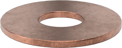 Silikon Bronz Genel Amaçlı Pul, 1/4" Vida Boyutu için, 0.260" İç Çap, 0.688" Dış Çap