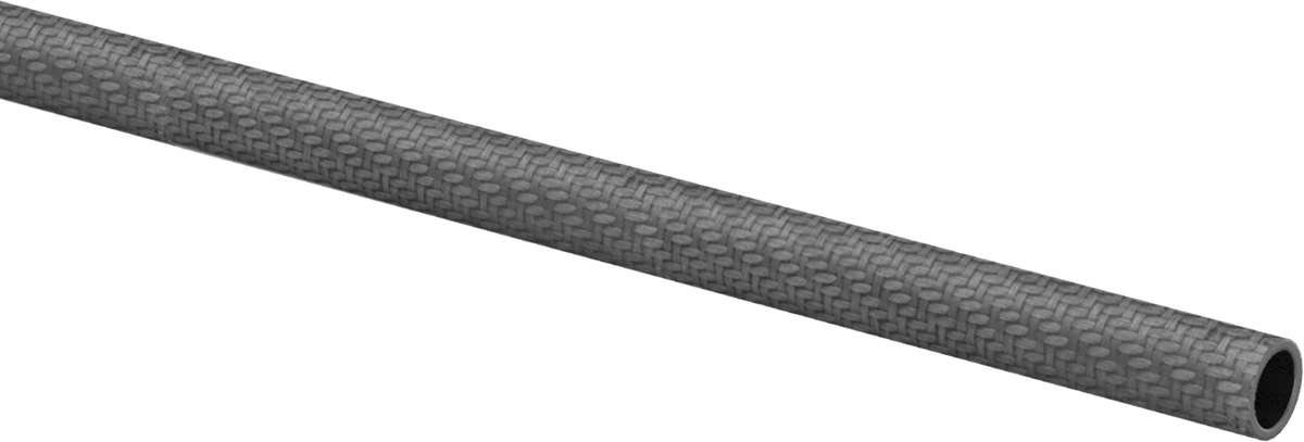 Yüksek Mukavemetli Hafif Karbon Fiber Boru, Dimi dokuma, 0.035" Duvar Kalınlığı, 0.320" Dış Çap