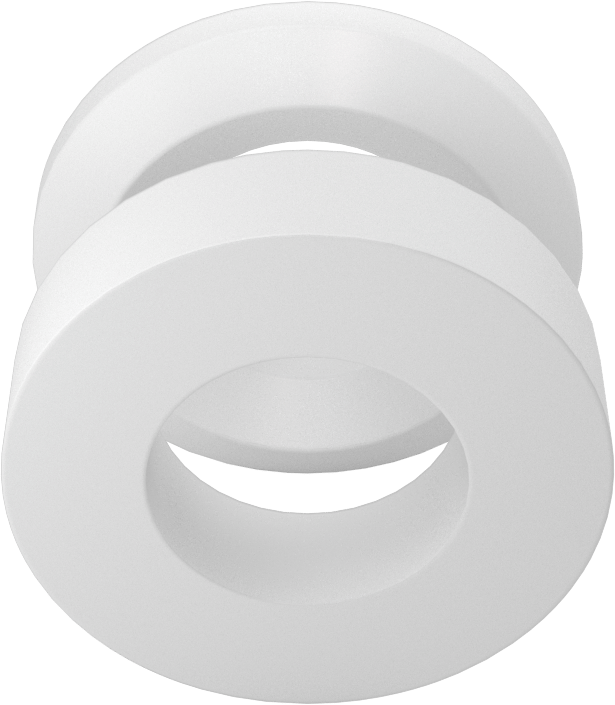 9/16" iç çap x 1-1/16" dış çap PTFE istiflenebilir V-halka salmastra contası için 1 erkek ve 1 dişi adaptör