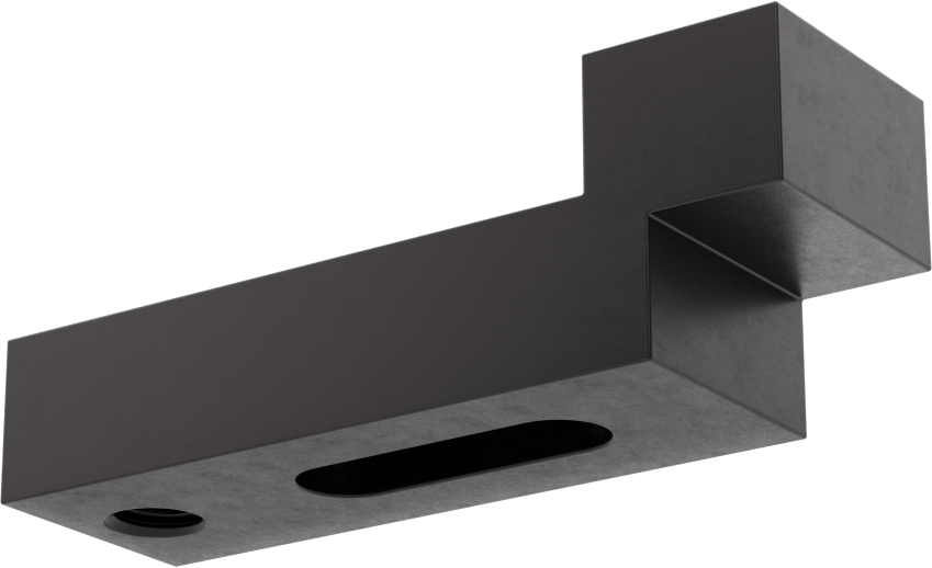Dişli Delikli Ayar Kelepçesi, Düşük Profilli, 3/8" Çaplı Saplama için, 3-1/4" Uzunluk
