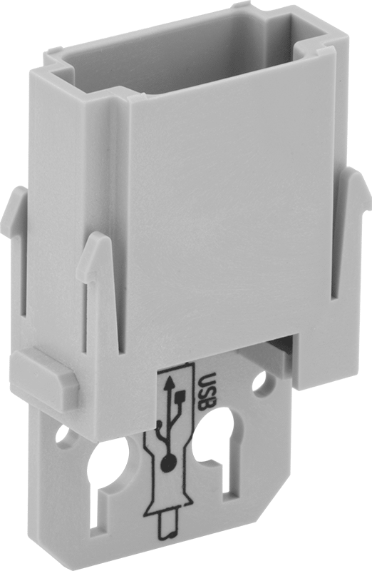 Mandallı Sinyal/Güç/Kontrol Konektörü, USB Takma Adaptörü Tutucusu — Çok amaçlı, Tutucu, Ek Parça, Tel Girişi