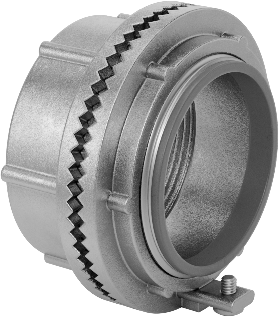 Sert Paslanmaz Çelik Kanal için 2 NPT Dişi - 2 NPSM Erkek Adaptör — Adaptör, Konektör, 316 Stainless Steel, Stainless Steel, Düz