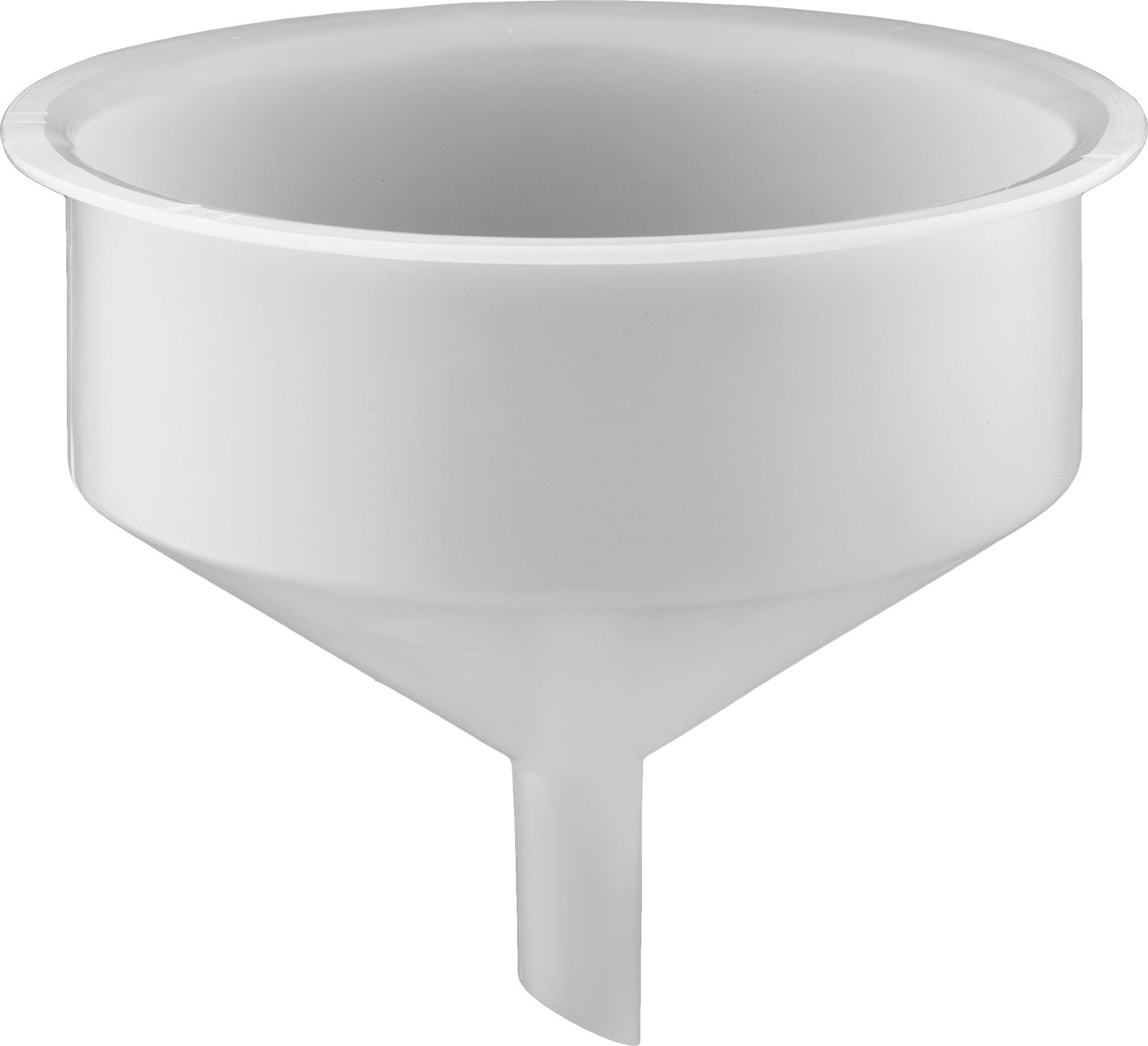 Kapalı Başlıklı Variller için Huni, 4-3/4 Galon Kapasite — 16 3⁄4", 2 1⁄16", Plastic, Polyethylene