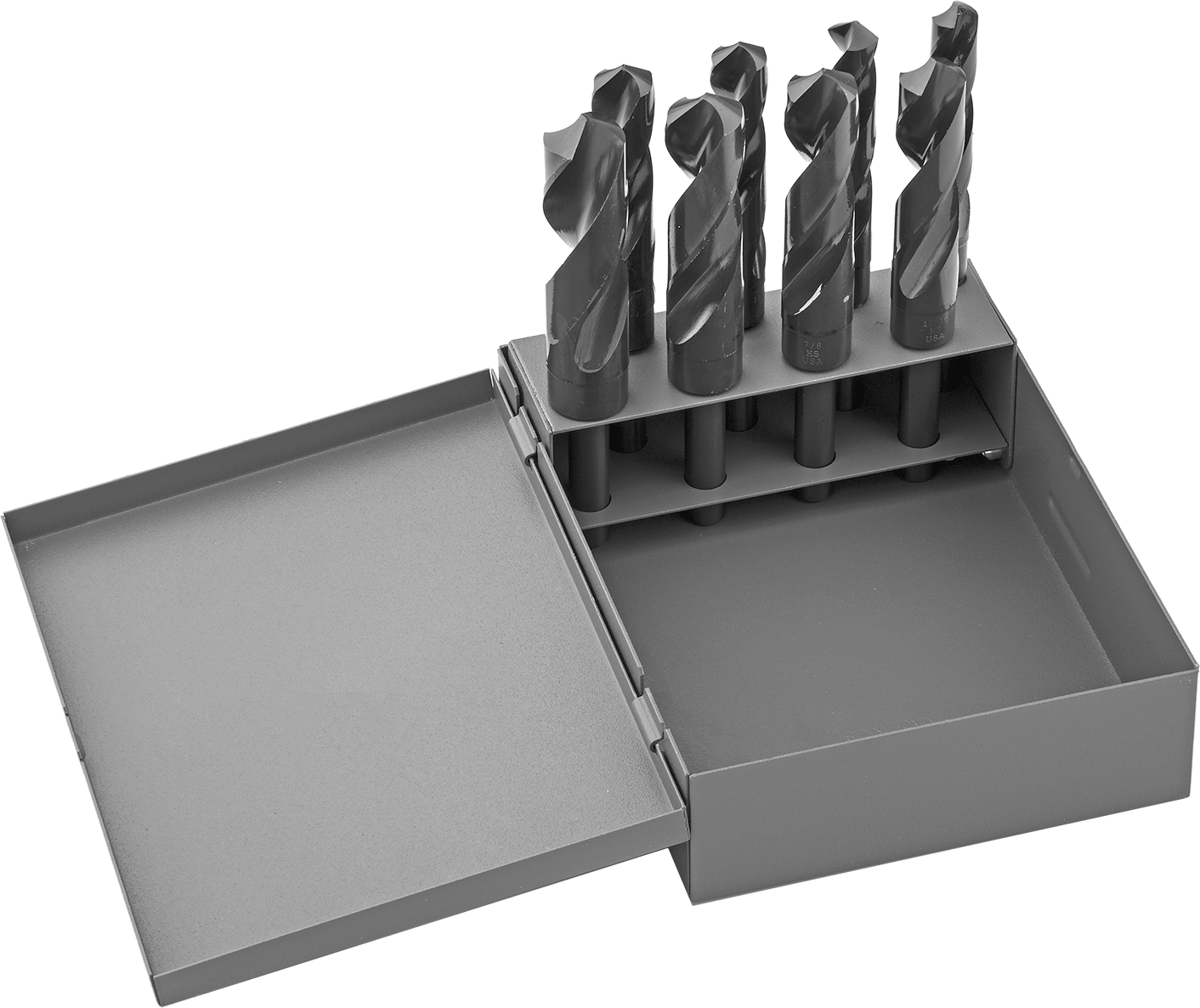 1/2" Çapında Daraltılmış Şaftlı Matkap Ucu, 8 Parça Set
