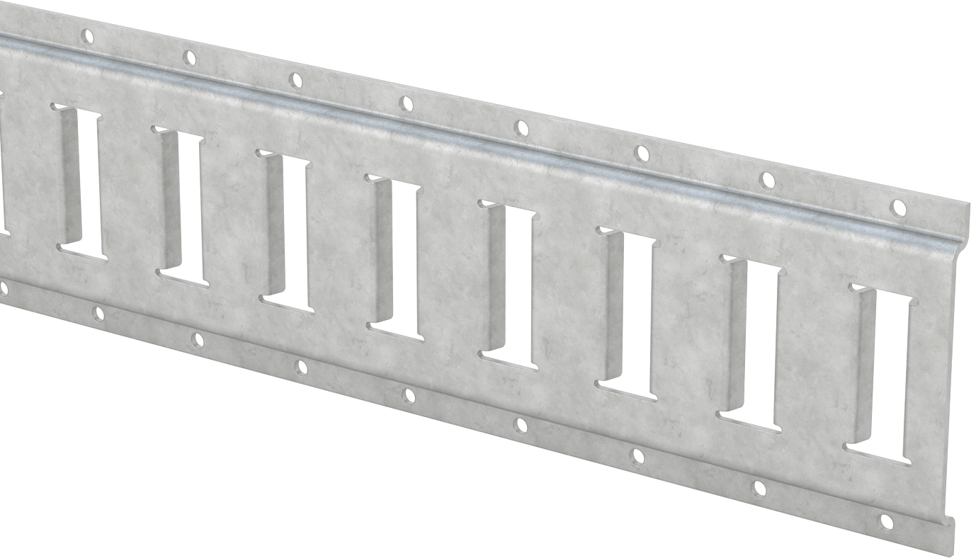 E-Track, Yatay, Galvanizli Çelik, 5 Fit Uzunluk