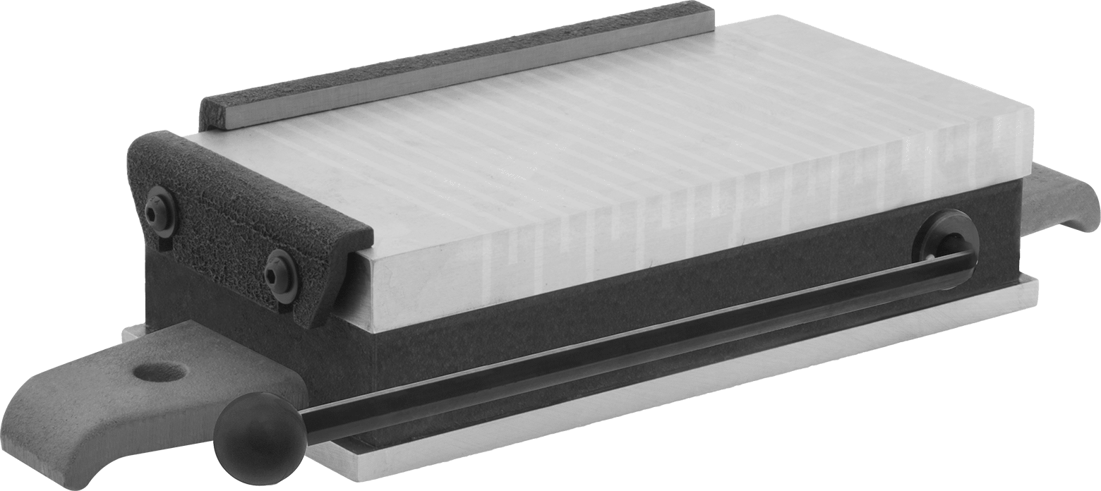 Manyetik İş Parçası Tutma Plakası, Standart Direk Aralığı, 10-1/2" Uzunluk x 5" Genişlik x 2-3/4" Yükseklik Toplam