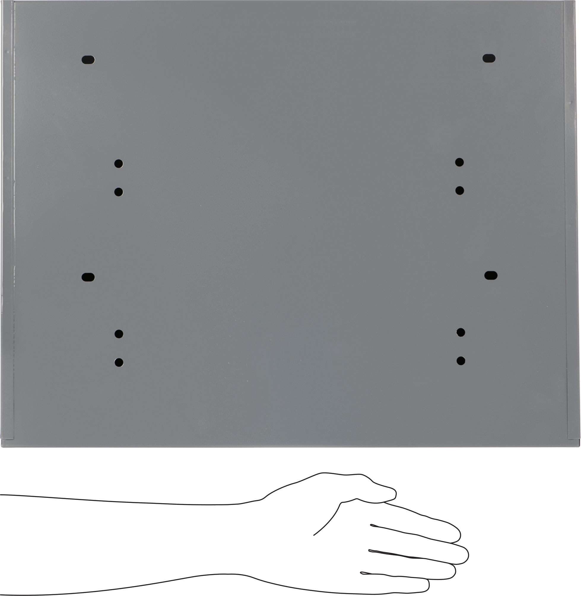 Küçük Parça Dolabı, 2 Kutu, Çekmece Kılavuzu, 9" Yükseklik x 20" Genişlik