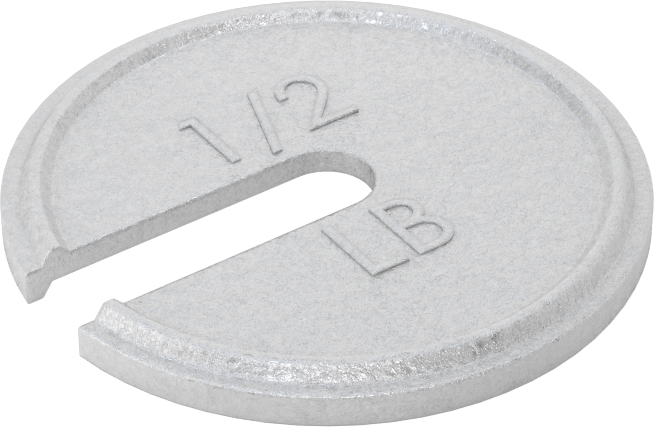Kilitli Test Ağırlığı, Kalibrasyon Sertifikalı, 1/2 lb.