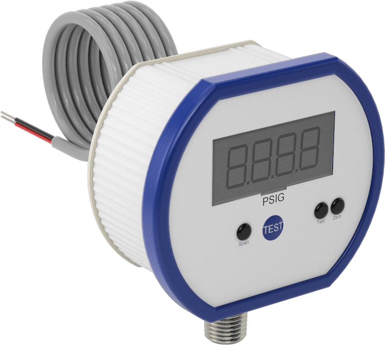Yüksek Hassasiyetli Dijital Basınç Test Göstergesi, DC Güç Kaynağı, 1/4 NPT Erkek Alt Bağlantı, 0-300 PSI