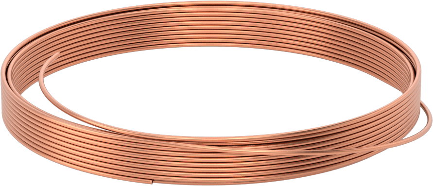Temizlenmiş ve Kapaklı Bakır Boru, 1/8" Dış Çap, 0.03" Duvar Kalınlığı, 50 Fit Uzunluk