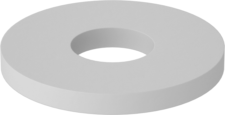 Fiberglas Pul, 12 Numaralı Vida Boyutu için, 0.234" İç Çap, 0.625" Dış Çap — 0.625", Fiberglas, 0.234"