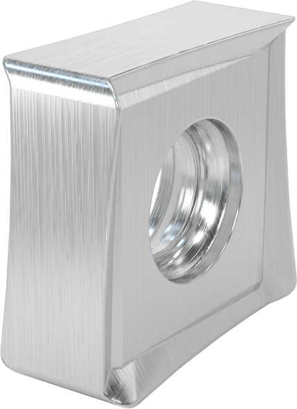 Değiştirilebilir Kare Freze Uçları için Karbür Uç, Tib2 Kaplamalı, 2 inç, 2-1/2", 3" ve 4" Freze Çapı