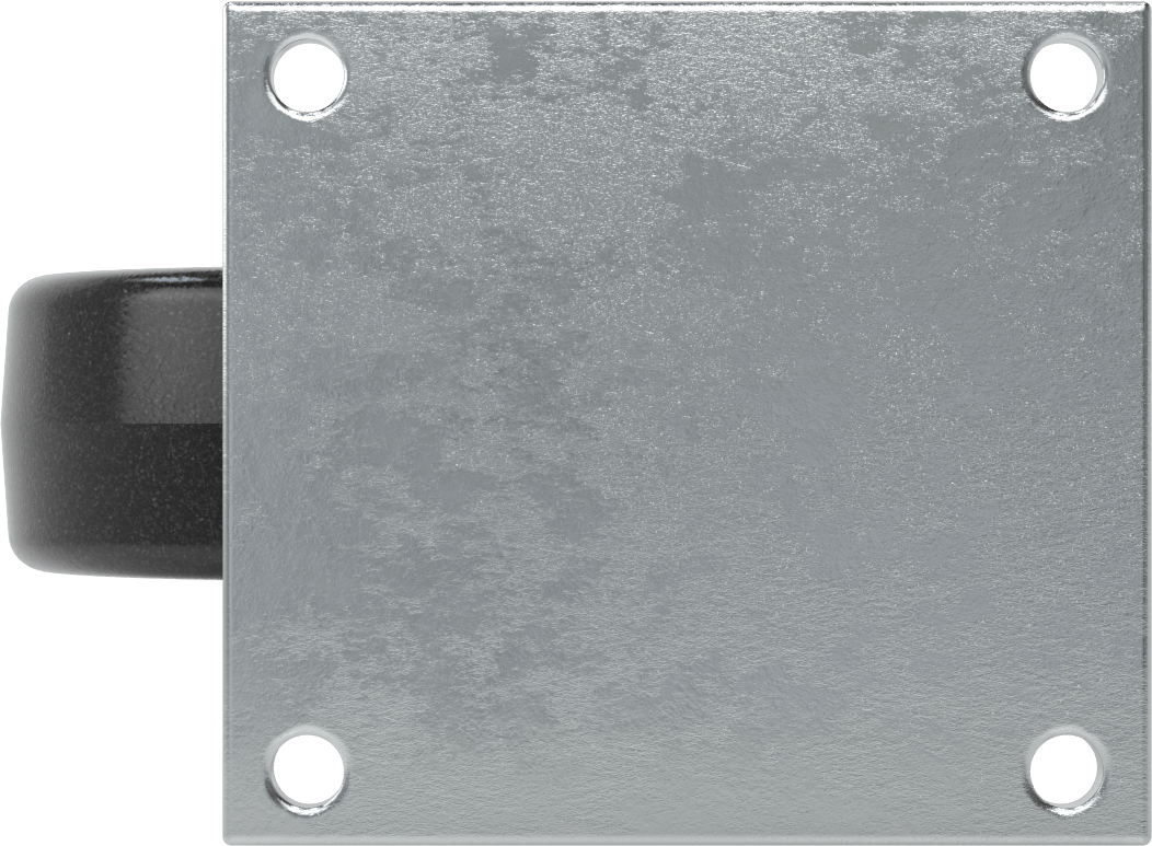 5-1/2" x 5" Plakalı Yüksek Kapasiteli Vulcan Tekerlek, 6 inç Çapında Fenolik Tekerlekli Döner Tekerlek