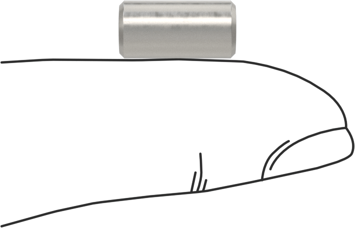 Çıkarılabilir Pim, Yüksek Mukavemetli 4140 Alaşımlı Çelik, 1/4" Çap, 1/2" Uzunluk