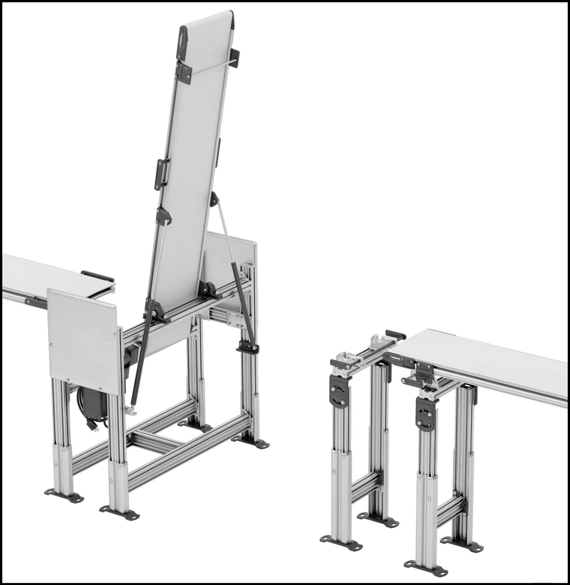 Conveyor Shown Lifted