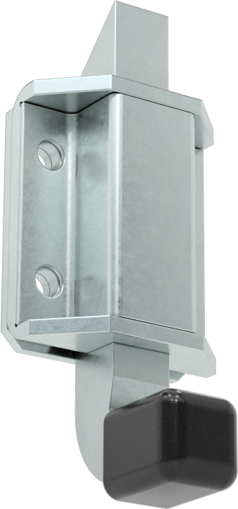 Yaylı Kayar Cıvata Mandalı, Topuzlu Çekme, Çinko Kaplı Çelik, 1-1/2" Yükseklik x 1-1/4" Genişlik
