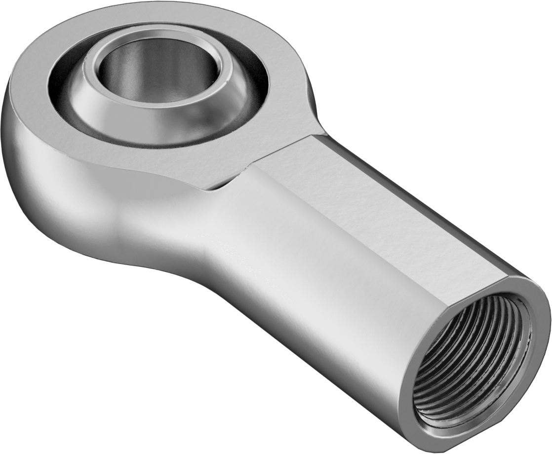 Küresel Mafsal, Çubuk Ucu, Yüksek Yük, Çelik Ek Parça, Büyük Boy 1-1/4"-12 Dişi — Dişi, 1 1⁄4"-12, 1"
