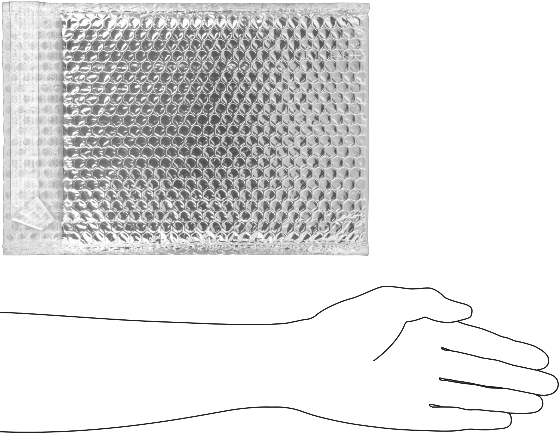 Yalıtımlı Kabarcık Posta Zarfı, 8" Genişlik x 11" Yükseklik