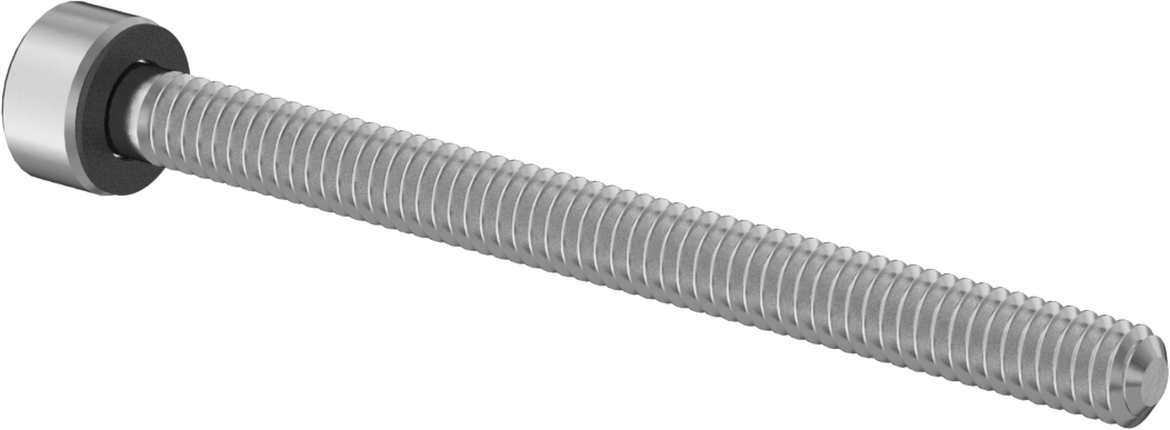 18-8 Paslanmaz Çelik Sızdırmaz Alyan Başlı Vida, Viton® O-Ringli, M2 x 0.4 mm Diş Boyutu, 25 mm Uzunluk