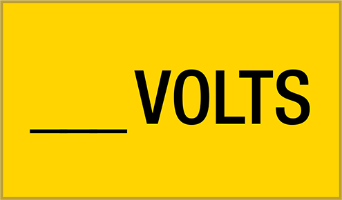 Yansıtıcı Elektrikli Ekipman Etiketleri