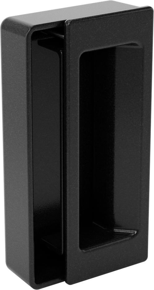 Gömme Çekme Kolu, Siyah ABS, 1-1.8 mm Panel Kalınlığı için