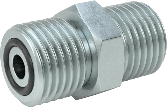 O-Ring Yüz Contalı Bağlantı Parçası, 1/4" Dış Çaplı Çelik Boru için Konektör