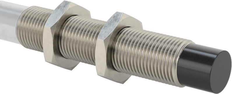 Uzun Mesafeli Metal Nesne Yakınlık Anahtarı, AC, Tel Uçlu Çıkıntılı, 12 mm Çap