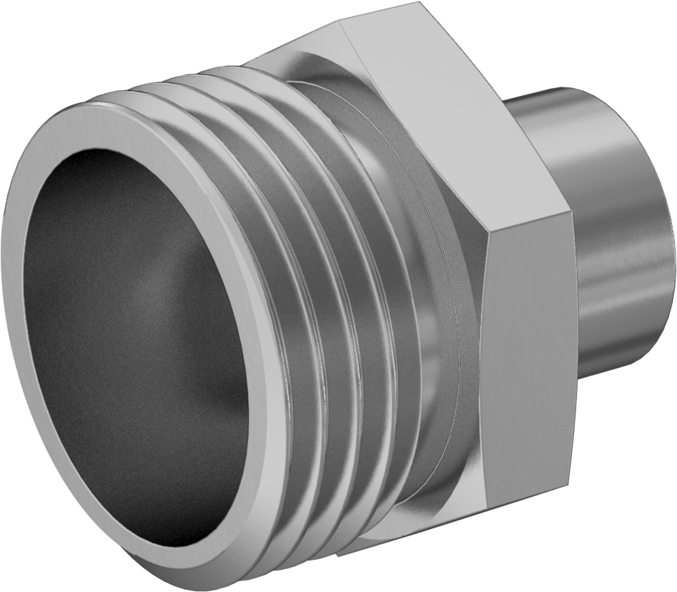 3/4 GHT Erkek x 1/4 BSPT Dişi için Düz Adaptör, M12 x 1.5 mm Dişi