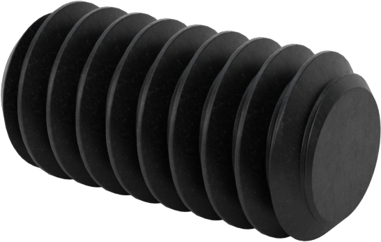 Paslanmaz Çelik Düz Uçlu Setskur, Siyah Oksit 18-8, M2 x 0.40 mm Diş, 4 mm Uzunluk