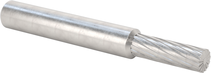 1/4" Çaplı Şaftlı Karbür Freze Ucu, Düz Kesici Silindir, Ticaret No. Sb-14, Tek Kesim — Silindir, 1⁄4", 3⁄16"