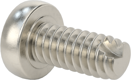 410 Paslanmaz Çelik Hızlı Kurulum Diş Açma Vidaları, Yumuşak Metal için, 4-40 Diş Boyutu, 1/4" Uzunluk