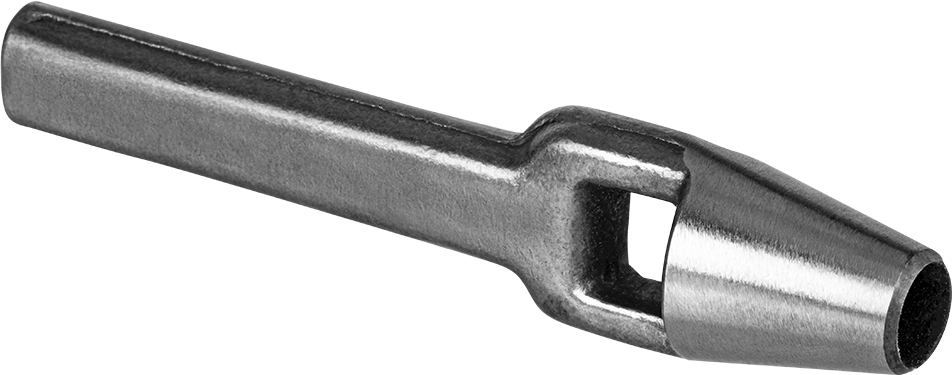 Çekiçle Çalışan Delgeç, 11 mm Delik Çapı için — Yuvarlak, Çekiçle Çakılan, Pirinç, Bakır, Kumaş, Deri, Kauçuk