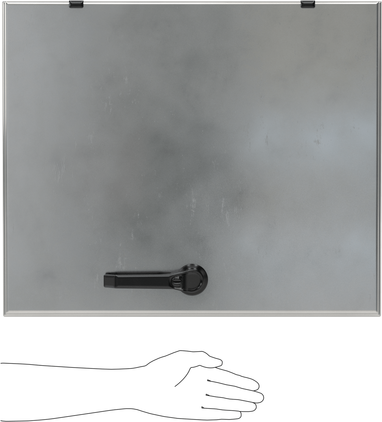 Su Geçirmez Paslanmaz Çelik Muhafaza, Kontrollü Erişim, 20" Genişlik x 24" Yükseklik x 11" Derinlik