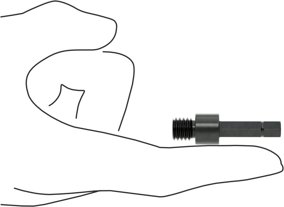 Montaj Ucu, 3/8"-16 Dişli Ek Parçaları Açma için