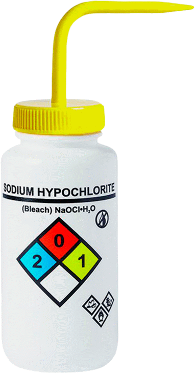 Açılı Nozullu Sıkma Şişesi, NFPA Diamond, (Sodyum ...)